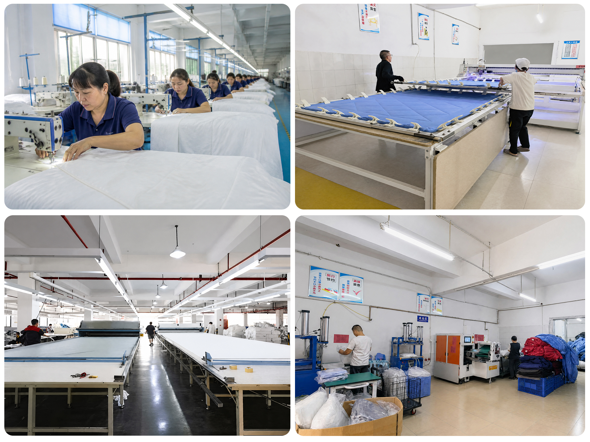 Nhà máy sản xuất chăn ga gối đệm Yinbo tại Nam Ninh, Quảng Tây