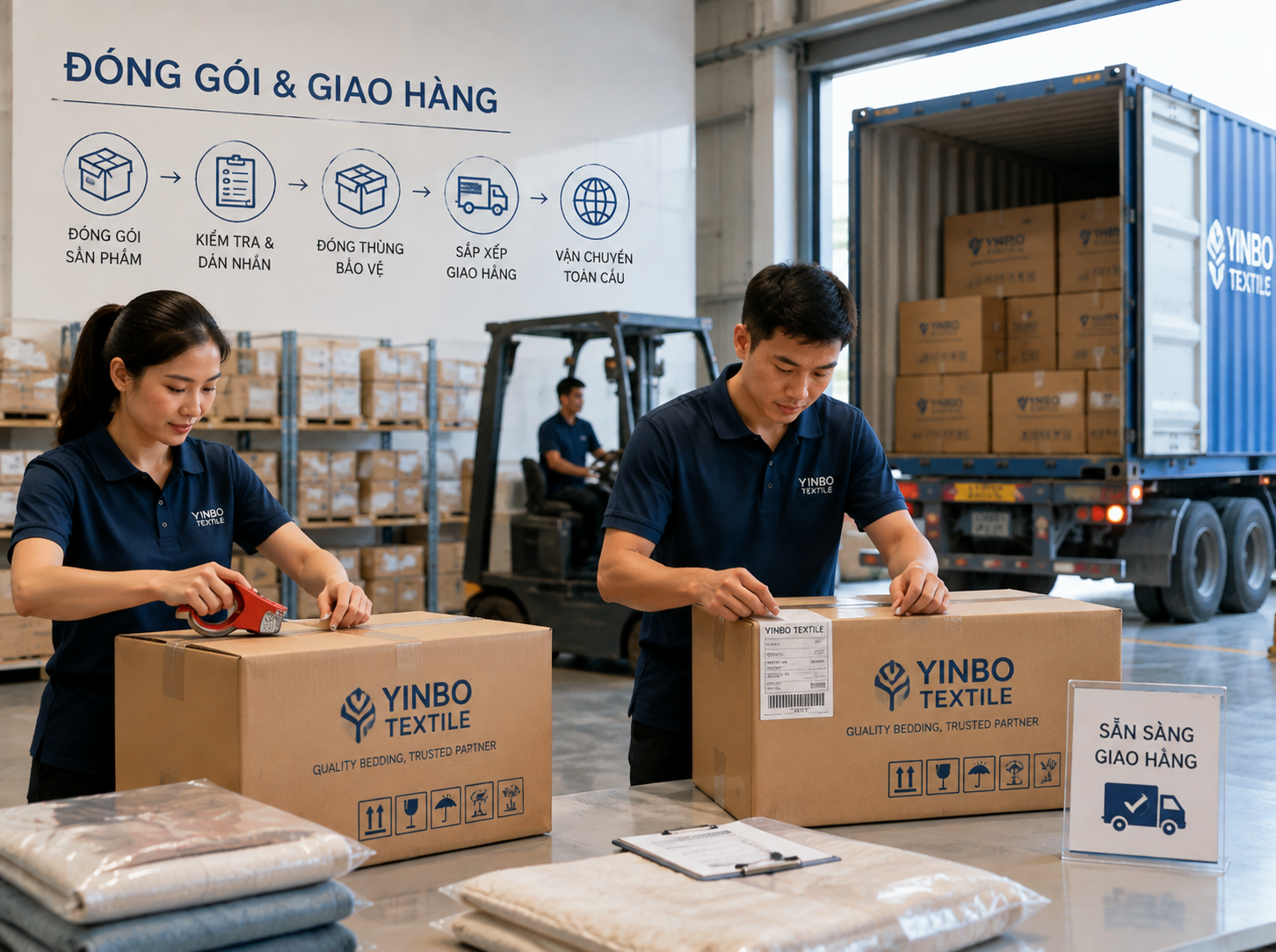 Đóng gói và giao hàng đơn hàng OEM