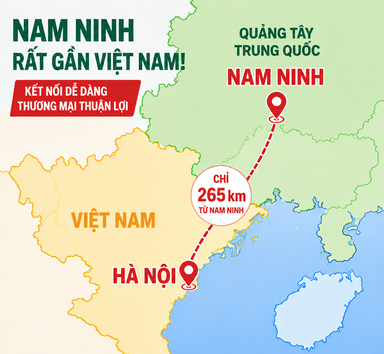 Vị trí nhà máy Yinbo gần Việt Nam, thuận tiện vận chuyển